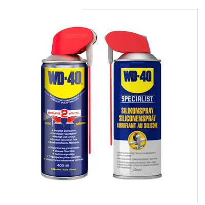 Produktbild von WD-40 Multifunktionsprodukt Smart Straw 400ml + WD-40 Specialist Silikonspray Smart Straw 400ml