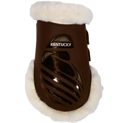 Immagine prodotto di Kentucky Horsewear stivale elastico per nodelli con protezione della gamba in pelliccia vegana Marrone M