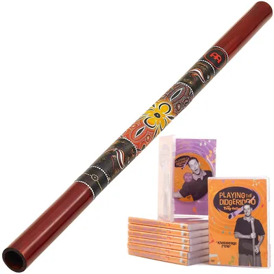 Immagine prodotto di Pacchetto iniziale di didgeridoo - bambù con borsa, DVD e cera d'api