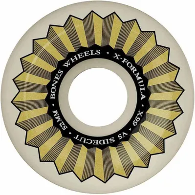 Produktbild von Bones Sidecuts V5 X-formula Skateboard-räder Silber 52mm/99A Silber 52mm/99A