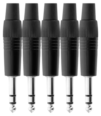 Obrázek produktu pro Proline Stereo Jack Konektor Černý - set 5 ks