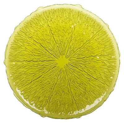 Produktbild von Grüner Servierteller, 34 cm – Zitrone