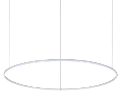 Produktbild von Hängeleuchte Modern Hulahoop Aluminium-Kunststoff Weiß 1 Licht 46W 3000K D100Cm
