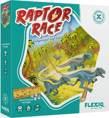 Produktbild von Gesellschaftsspiel Raptor Race ASMODEE, 2-6 Spieler, Ab 8 Jahren, Familienspiel