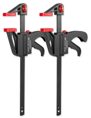Produktbild von WALTER Schnellspannzwingensatz 2er Set Schnellspannzwingen Set, Einhandzwingen verschiedene Größen, Klemmzwingen
