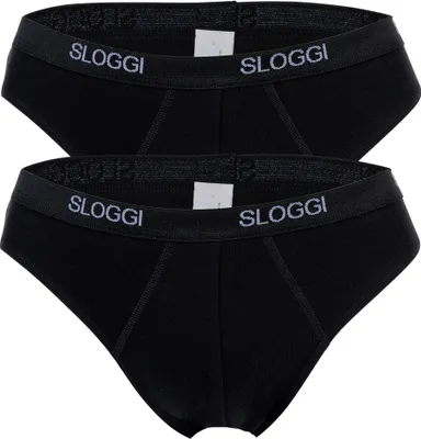 Produktbild von Sloggi Men Basic Mini, heren slips (2-pack), zwart