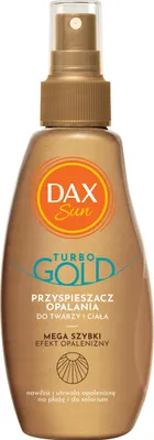 Zdjęcie produktu dla DAX Sun Turbo Gold przyspieszacz opalania do twarzy i ciała 200 ml