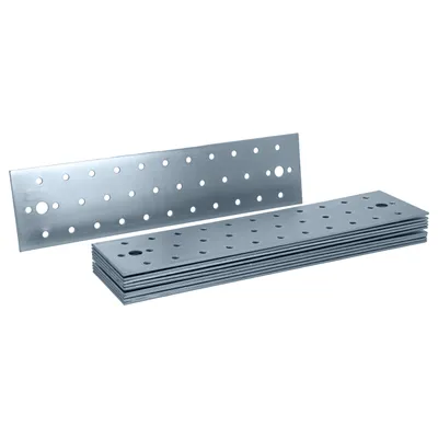 Produktbild von HELPMATE – 12 Stück Flachverbinder 60x240 mm – Holzverbinder galvanisch verzinkt & blau passiviert – Verbindungsplatte mit hervorragendem Korrosionsschutz, stabil & langlebig – einfache Montage