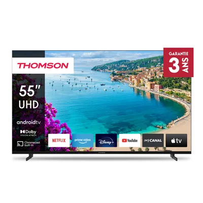 Image de THOMSON 55 Zoll (139cm) 4K UHD Smart Android TV, Google Assistant, Wi-Fi, Dolby Digital, Bluetooth, Triple-Tuner, HDMI, CI+, Panneau  - 55UA5S13