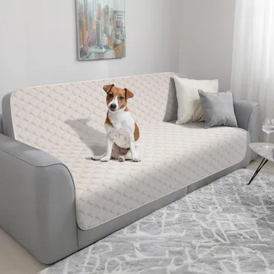 Immagine prodotto di Coperta impermeabile per cani, 137x208 cm, beige, antiscivolo, lavabile in lavatrice