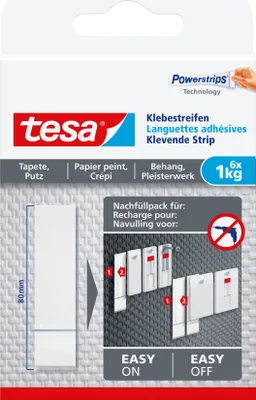 Produktbild von tesa Klebestreifen Tapete & Putz bis 1kg 6St.