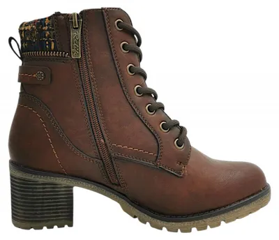 Image de Relife - Bottines à lacets pour femmes, couleur marron, style décontracté