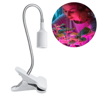 Produktbild von Pflanzenlampe KOBI PLANTY CLIP W E27 für Clip-on-Kultivierung Weiß Glühbirnenfassung