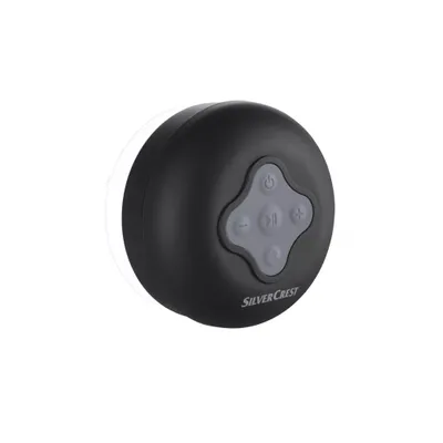 Produktbild von SILVERCREST Bluetooth Bad Lautsprecher »SBL 3 B2«, mit Saugnapf (schwarz)