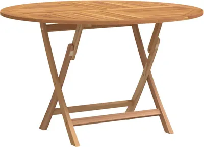 Produktbild von vidaXL Gartentisch Klappbar Ø 110x75 cm Massivholz Teak