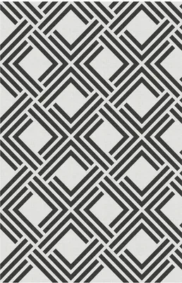 Produktbild von STORESDECO Vinylteppich PVC-Teppich. Schwarzer Geometrischer, 140 cm x 200 cm