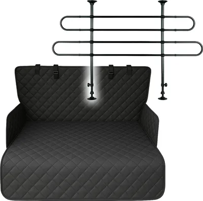 Productafbeelding van Eurocatch Honden Auto Set Uitgebreid - Kofferbakdeken + Hondenrek 90-155 cm