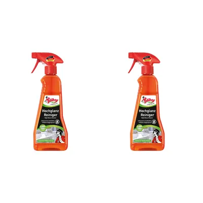 Produktbild von Poliboy Hochglanz Möbel Reiniger 2er - speziell für Hochglanzflächen - entfernt Fingerspuren schnell und streifenfrei - 2x375ml