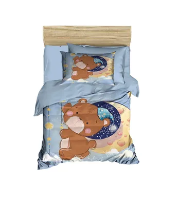 Produktbild von L'Essentiel Linge de Maison, PH186, Baby-Bettbezug-Set, Blau, 100 x 150 cm