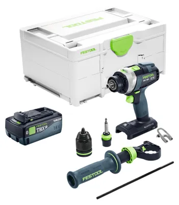 Immagine prodotto di Trapano a percussione a batteria Festool TPC 18/4 I-Basic 18 V 75 Nm + 1x batteria ricaricabile 8,0 Ah + caricatore rapido + systainer