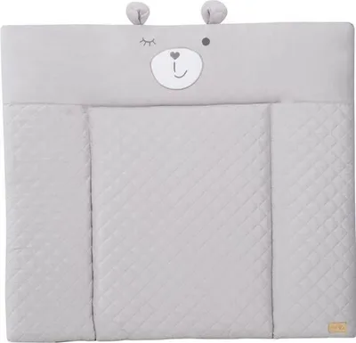 Obrázek produktu pro Přebalovací podložka Roba Style, 85 x 75 cm, medvídek Sammy, stříbrná šedá, voděodolná