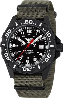KHS RE2F.NSGO Herrenuhr Reaper MKII Olivgrün/Schwarz 1