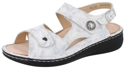 Produktbild von FINN COMFORT Barbuda Damen Sandale weiß grau Glattleder - Größe: 40
