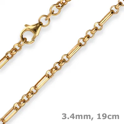 3-4mm-Armband-Fantasiekette-aus-375-Gelbgold-19cm