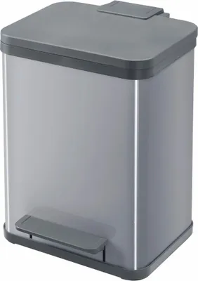 Obrázek produktu pro Hailo 0622-220 Pedálový separátor odpadu Hailo Öko duo plus M, 2x9 L, stříbrný
