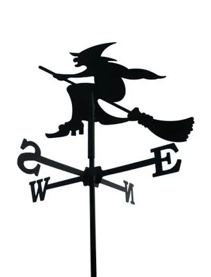 Produktbild von SvenskaV Wetterfahne Hexe klein in schwarz