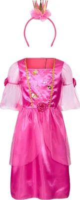 Produktbild von Kinder Kostüm 2-teilig für Fasching Karneval Kleid Haarreif Prinzessin 122-128