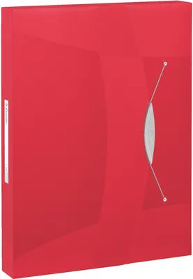 Produktbild von Ablagebox Vivida A4 PP bis 350 Blatt tranluzent rot Packung mit 5 Stück