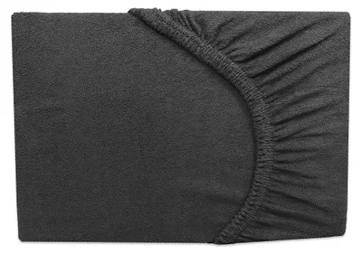 Produktbild von Frottee Spannbettlaken Anthrazit / Dunkel Grau  90x200 cm - 100x200 cm