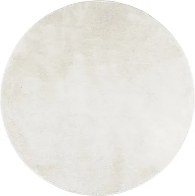 Produktbild von vidaXL Teppich OVIEDO Kurzflor Creme Ø 200 cm