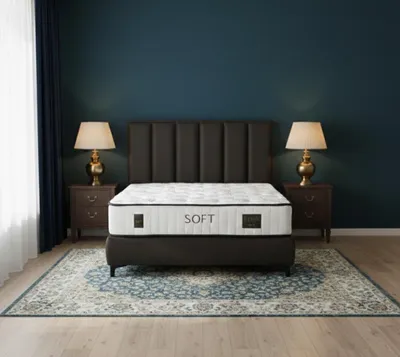 Image de Lit haut de gamme avec matelas ergonomique pour un confort optimal