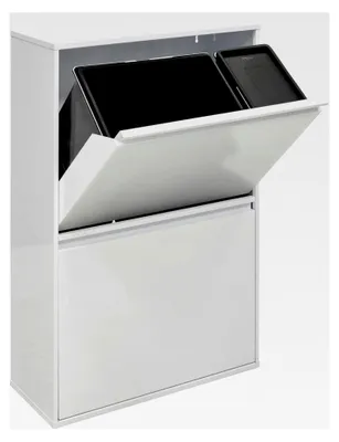 Produktbild von Ersatzeimer für Mülltrennsysteme | 23 L | Großes Fassungsvermögen | Inneneimer aus Kunststoff | Kompatibel mit Basic, Top, Round, Ecoclas und Ecoclas Plus | schwarz