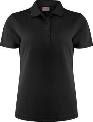 Produktbild von Damen Piqué Poloshirt aus 100% Polyester mit Ton-in-Ton 4-Knopf-Verschluss PrinterRED Smash Lady Rot