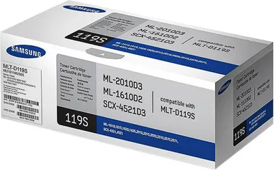 Zdjęcie produktu dla Samsung Wkład z czarnym tonerem MLT-D119S, 3000 stron(y), Czarny, 1 szt.