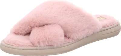 Produktbild von Rohde Damen Pantoffel Hausschuh Pantolette Plüsch Flauschstoff Lodi 7024, Größe:38 EU, Farbe:Rosa