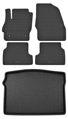 Obrázok produktu pre Gumové autokoberce SolidTread + vaňa kufra pre: Ford Focus MK2 2005-2011 hatchback 5 ks