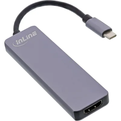 Zdjęcie produktu dla InLine 33271I, USB 3.2 Gen 1 (3.1 Gen 1) Type-C, HDMI, USB 3.2 Gen 1 (3.1 Gen 1) Type-A, MicroSD (TransFlash), SD, 5000 Mbit/s, 60 Hz, 3840 x 2160 px