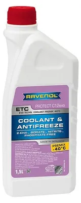 Produktbild von RAVENOL ETC C12evo Premix Protect Kühlmittel Kühlerfrostschutz 1,5L Violett Antifreeze Fertigmischung G12evo