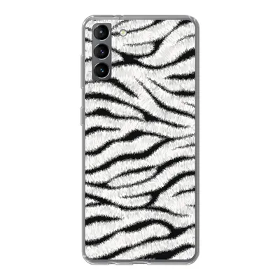Produktbild von MuchoWow® Handyhülle Schutzhülle Hülle für Samsung Galaxy S21 Plus Tiermuster - Zebra - Weiß Silikon Softcase Handy Hülle - Handy-Tasche