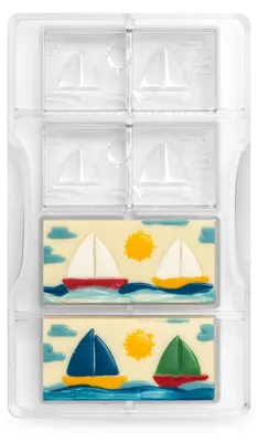 Produktbild von Decora 0050138 PRALINENFORM TÄFELCHEN MIT SEGELBOOTEN