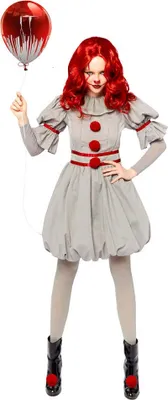 Produktbild von Vintage Pennywise Kostüm für Damen