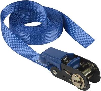 Zdjęcie produktu dla Niebieska lina z zębatką – 5 m x 25 mm – wysokiej jakości lina z zębatką