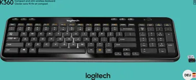 Produktbild von Logitech Wireless Keyboard K360