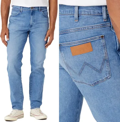 Obrázok produktu pre WRANGLER, Herren Jeanshosen, Straight fit, RIVER, W31 L32, Blau, Jeans, baggyjeans, buggy