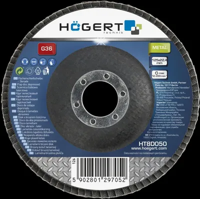 Immagine prodotto di Disco lamellare Högert 125 x 22,4, G36