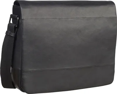 Produktbild von LEONHARD HEYDEN Leder Schultertasche Laptoptasche mit Laptopfach Hamburg Shoulder Bag Black schwarz